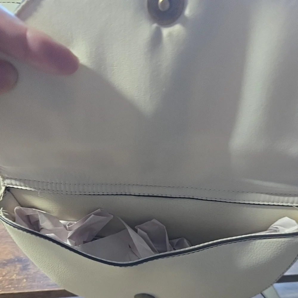 A.N.A. A New Approach Cream Crossbody Shoulder Bag Adjustable Strap NWT‎